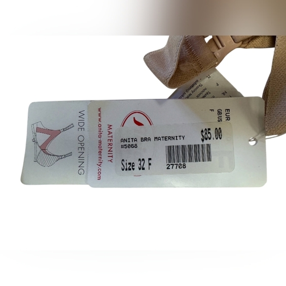 Anita NWT Maternity Nursing Bra Nude Size 32F - Picture 5 of 7